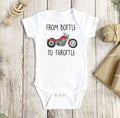 Bikergod Motorcycle From Bottle To Throttle COTTON Baby Onesie Bodysuit NAUA305
