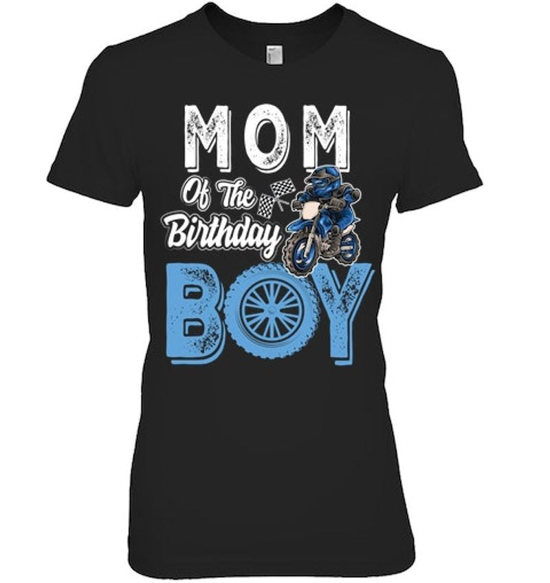 Bikergod Motorcycle Mom Of The Birthday Boy T-shirt Design 2D Full Printed Sizes S - 5XL - NAOA148