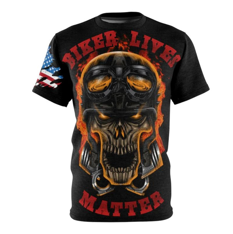 Bikergod Motorcycle T-shirt Design 3D Full Printed Sizes S - 5XL - NMHN089
