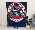 Bikergod Motorcycle Full Throttle Motorcycle Supply Co Blanket NASA435