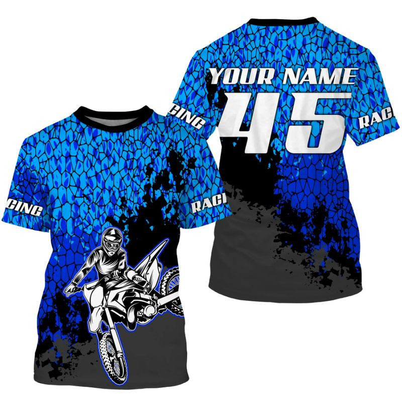 Bikergod Motorcycle Racing Custom Name And Number T-shirt Design 3D Full Printed Sizes S - 5XL - NMQI137