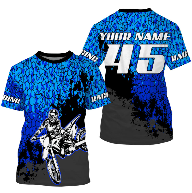 Bikergod Motorcycle Racing Custom Name And Number T-shirt Design 3D Full Printed Sizes S - 5XL - NMQI137