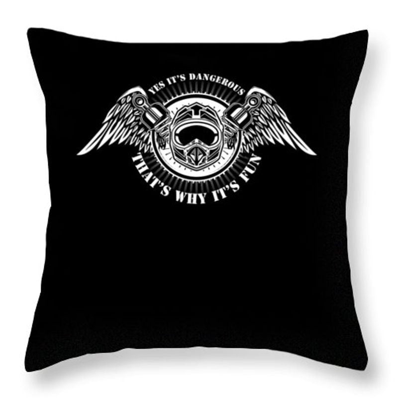 Bikergod Motorcycle That's Why It's Fun Pillow Case Design 3D Full Printed NAXA99