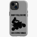 Bikergod Motorcycle Biker Don't Follow Me I Do Stupid Things Phone Case Cover TLWA130