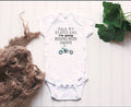 Bikergod Motorcycle I'm Going Riding With Daddy COTTON Baby Onesie Bodysuit NAUA316