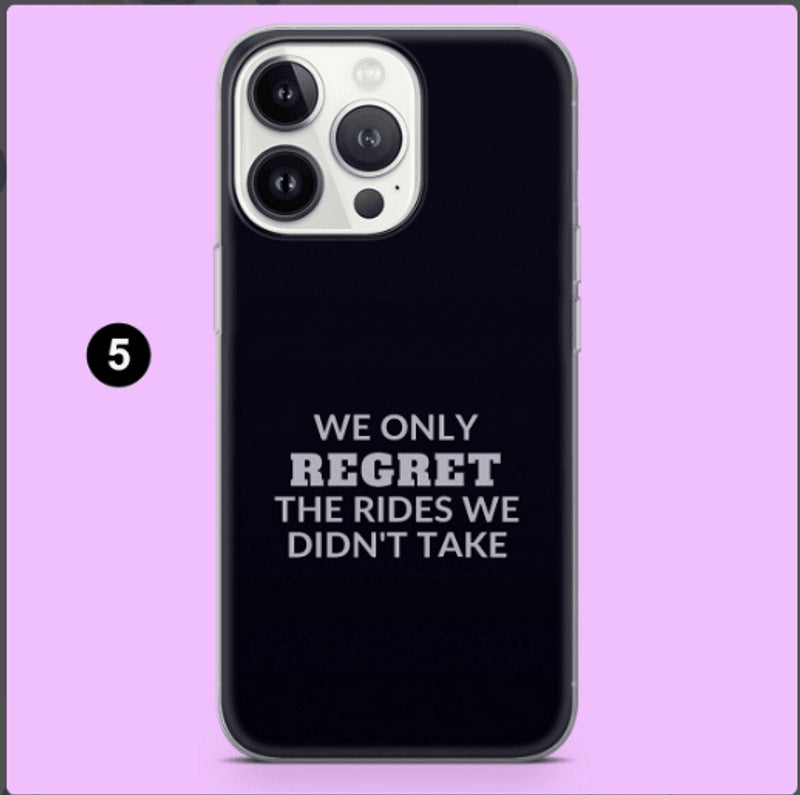 Bikergod Motorcycle Biker We only Regret the Rides We Didn't Take Phone Case Cover TLQA408