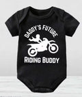 Bikergod Motorcycle Daddy's Future riding buddy COTTON Baby Onesie Bodysuit NAZA285