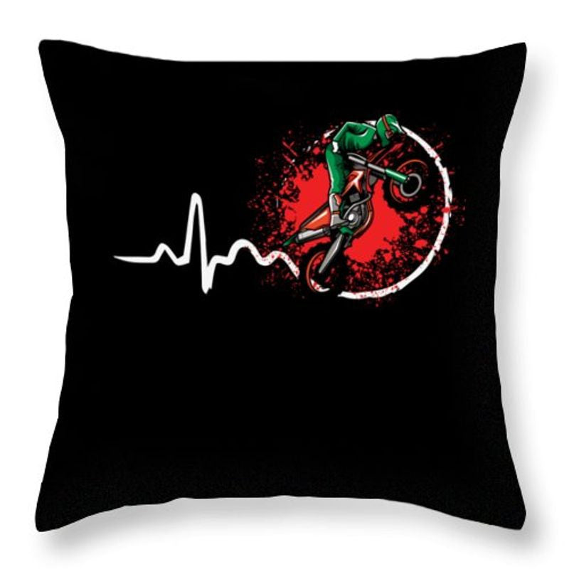 Bikergod Motorcycle Heartbeat Motocross Pillow Case Design 3D Full Printed NAXA119