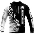 Bikergod Motorcycle Black Racing Custom Name Hoodie Design 3D Full Printed Sizes S - 5XL - NMQI130B