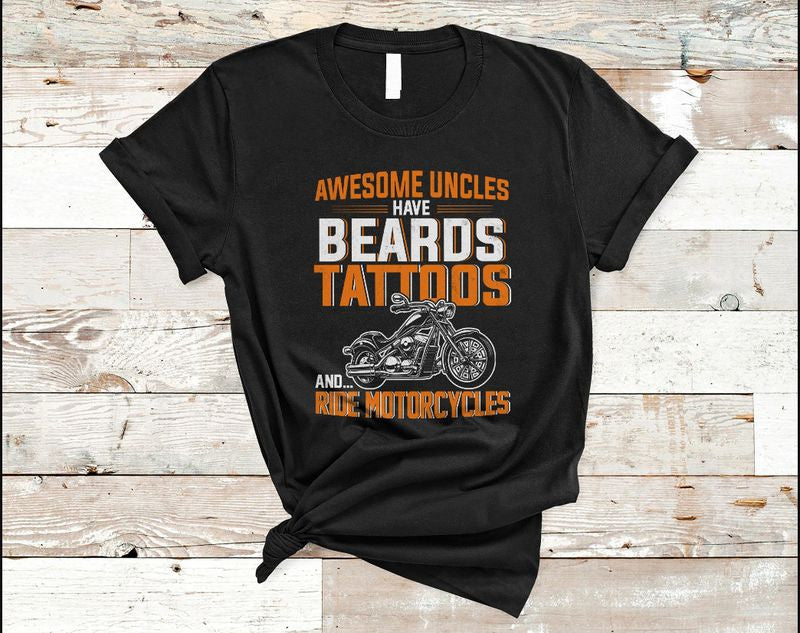 Bikergod Motorcycle Awesome Uncles Ride Motorcycles T-shirt Design 2D Full Printed Sizes S - 5XL - NARA540
