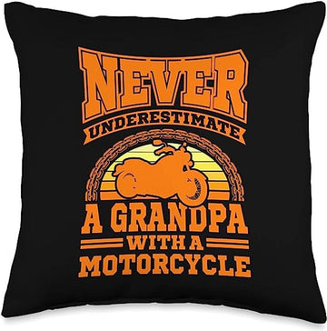 Bikergod Motorcycles Never Underestimate A Grandpa With A Motorcycle Pillow Case Design 3D Full Printed NAIA33