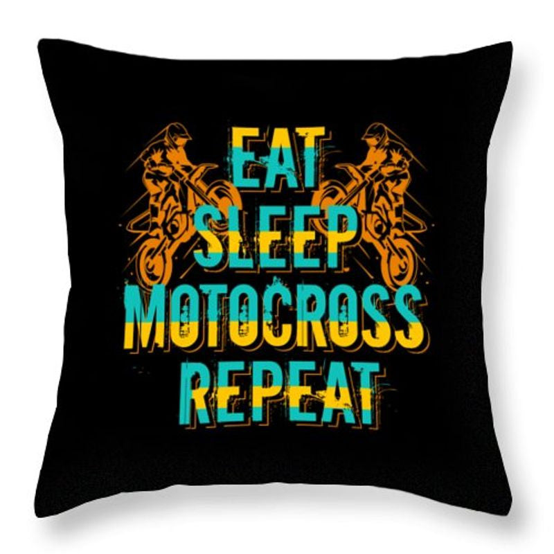 Bikergod Motorcycle Eat Sleep Motocross Repeat Pillow Case Design 3D Full Printed NAXA177
