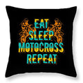 Bikergod Motorcycle Eat Sleep Motocross Repeat Pillow Case Design 3D Full Printed NAXA177