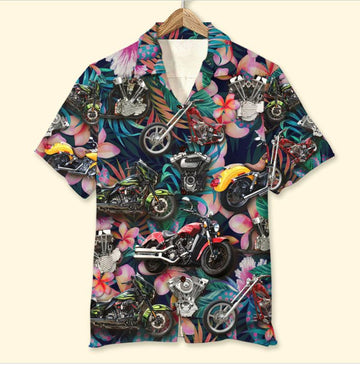 Bikergod Motorcycle Hawaii Shirt Design 3D Full Printed Sizes S - 5XL NAIA323