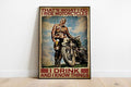 Bikergod Motorcycle That's What I Do I Ride Motorcycle Vintage Poster NANA223