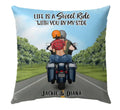 Bikergod Motorcycle Life Is A Sweet Ride When You By My Side Custom Names Pillow Case Design 3D Full Printed NMPC067
