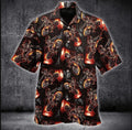 Bikergod Motorcycle Skull Biker Hawaii Shirt Design 3D Full Printed Sizes S - 5XL NASA524