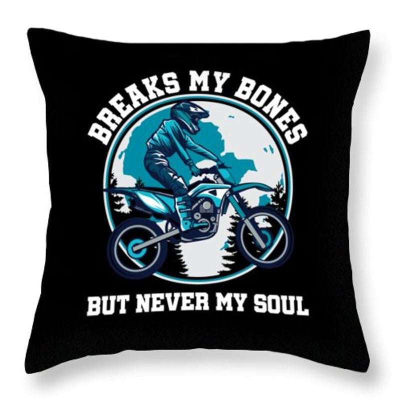 Bikergod Motorcycle Breaks My Bones Pillow Case Design 3D Full Printed NAXA113
