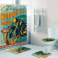 Bikergod Motorcycle Professional Motorcycle Bathroom Decor Set NMBR04