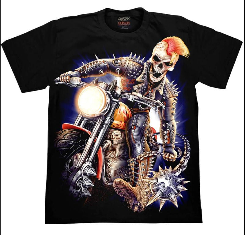 Bikergod Motorcycles Punk Biker T-shirt Design 3D Full Printed Sizes S - 5XL - NADA253