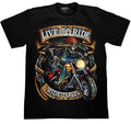 Bikergod Motorcycles Skull Live To Ride T-shirt Design 3D Full Printed Sizes S - 5XL - NADA258
