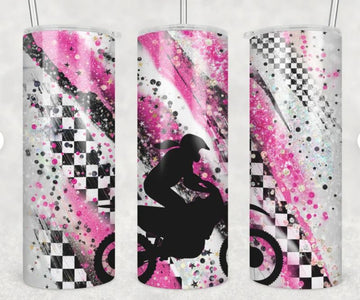 Bikergod Motorcycle Biker Racing Stainless Steel 20 Oz Straight Cup- NACA38