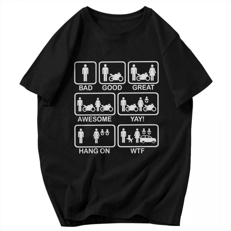 Bikergod Motorcycles Evolution T-shirt Design 2D Full Printed Sizes S - 5XL - NADA198