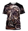 Bikergod Motorcycle Skull T-shirt Design 3D Full Printed Sizes S - 5XL - NABA226