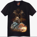 Bikergod Motorcycles Skull Ghost Rider T-shirt Design 3D Full Printed Sizes S - 5XL - NADA255