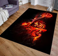 Bikergod Motorcycle Biker Rug Home Floor Decor NACA94
