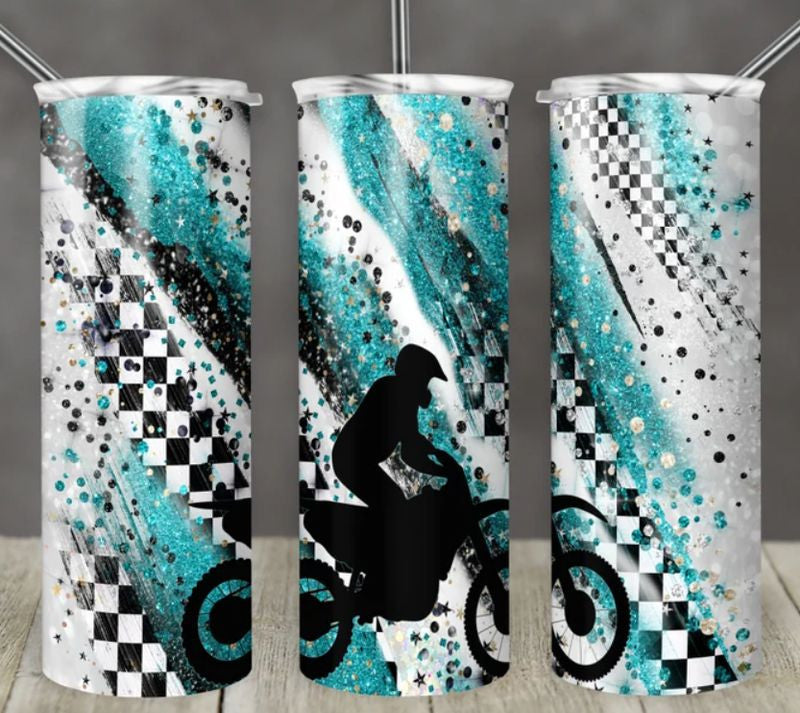 Bikergod Motorcycle Biker Racing Stainless Steel 20 Oz Straight Cup- NACA42