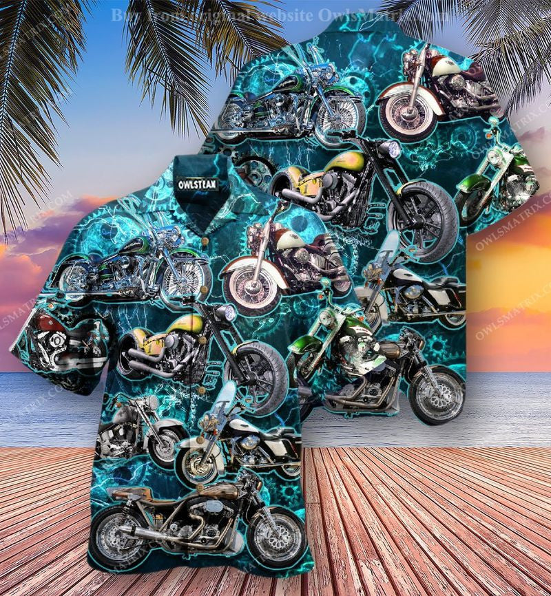 Bikergod Motorcycle Hawaii Shirt Design 3D Full Printed Sizes S - 5XL NAAK216