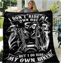 Bikergod Motorcycle Skull Couple Blanket NAAH68