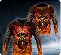 Bikergod Motorcycle Biker Skull Hoodie Design 3D Full Printed Sizes S - 5XL - NAAM93