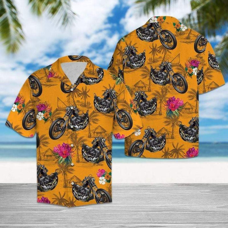 Bikergod Motorcycle Hawaii Shirt Design 3D Full Printed Sizes S - 5XL NAAK201