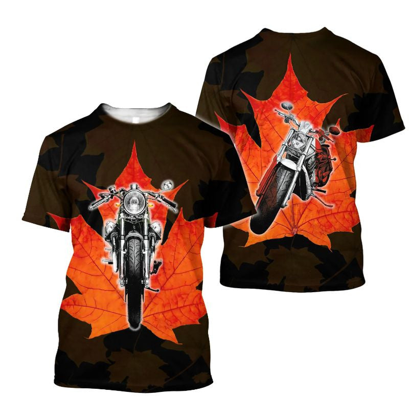 Bikergod Canada Motorcycle T-shirt Design 3D Full Printed Sizes S - 5XL - NABA222