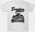 Bikergod Motorcycles Freedom Machine T-shirt Design 2D Full Printed Sizes S - 5XL - NABA203