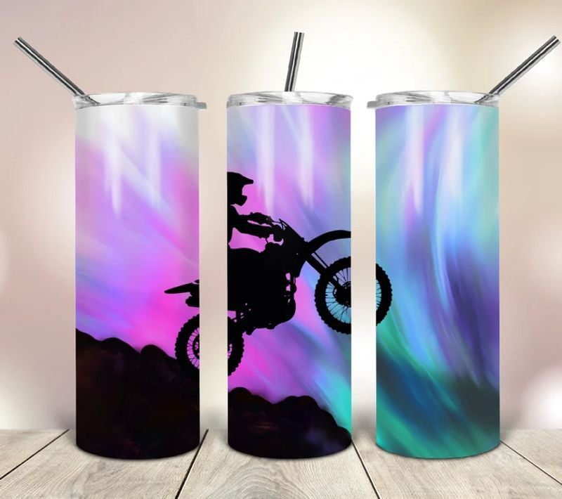 Bikergod Motorcycle Biker Stainless Steel 20 Oz Straight Cup- NACA44