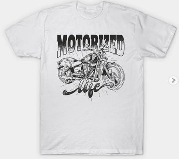 Bikergod Motorcycles Motorized-Life T-shirt Design 2D Full Printed Sizes S - 5XL - NAAL308