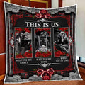 Bikergod Motorcycle Skull Couple This Is Us Blanket NAAH65