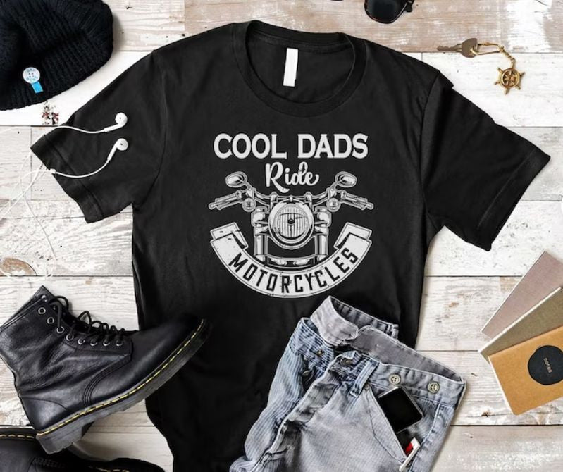 Bikergod Motorcycle Cool Dads Ride Motorcycle T-shirt Design 2D Full Printed Sizes S - 5XL - NAAH10