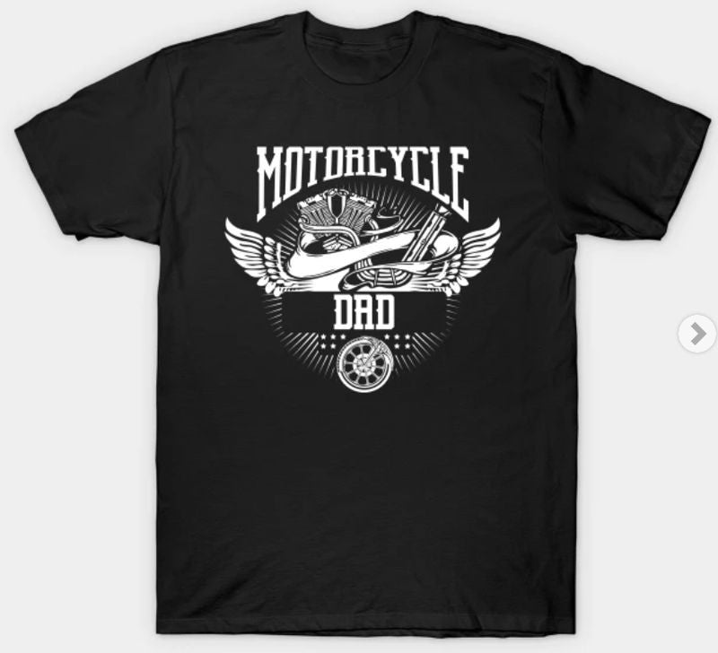 Bikergod Motorcycle Dad Biker T-shirt Design 2D Full Printed Sizes S - 5XL - NABA155