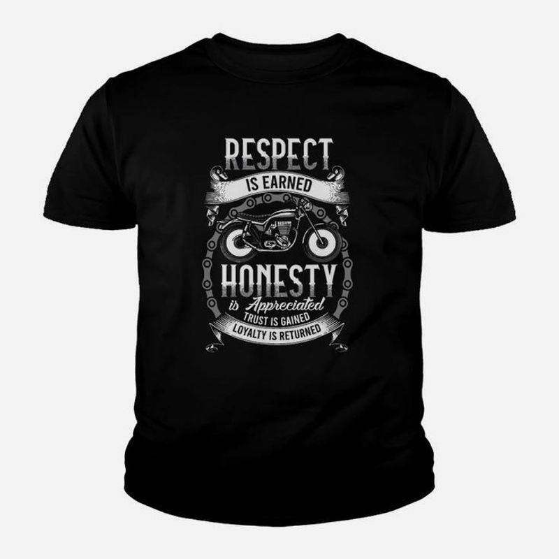 Bikergod Motorcycle Respect Is Earned T-shirt Design 2D Full Printed Sizes S - 5XL - NAAL260