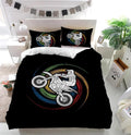 Bikergod Motorcycle Cross Jumping Bedding Set Cover Design 3D - NAAH42