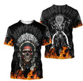 Bikergod Motorcycle Native Biker T-shirt Design 3D Full Printed Sizes S - 5XL - NABA223