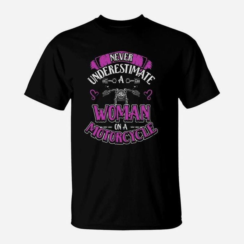 Bikergod Motorcycle Woman On A Motorcycle T-shirt Design 2D Full Printed Sizes S - 5XL - NAAL264