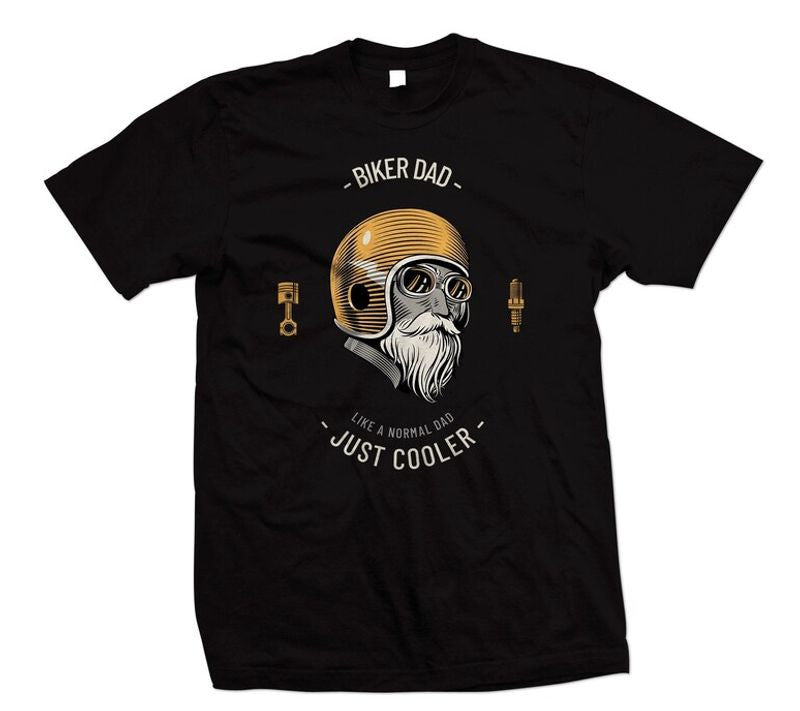 Bikergod Motorcycle Biker Dad T-shirt Design 2D Full Printed Sizes S - 5XL - NAAH23