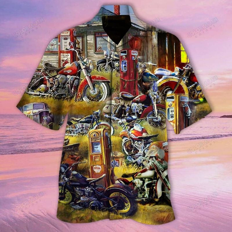 Bikergod Motorcycle Hawaii Shirt Design 3D Full Printed Sizes S - 5XL NAAK207