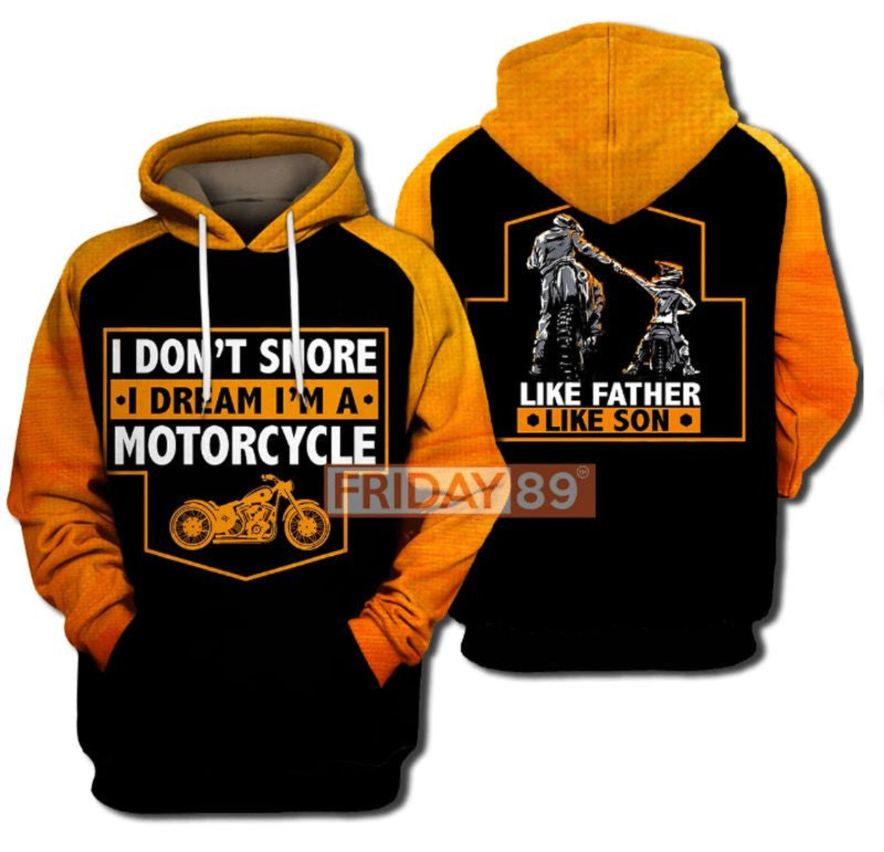 Bikergod Motorcycle I'M A Motorcycle - Like Father Like Son  Hoodie Design 3D Full Printed Sizes S - 5XL - NAAM77