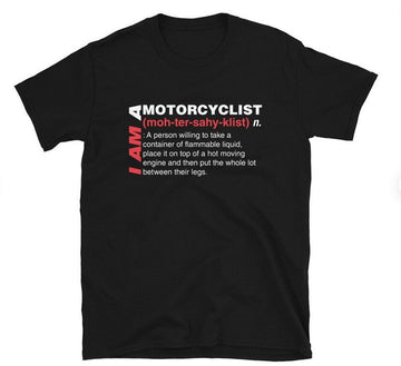 Bikergod Motorcycle Motorcyclist Definition I AM A Motorcyclist T-shirt Design 2D Full Printed Sizes S - 5XL - NAAH04